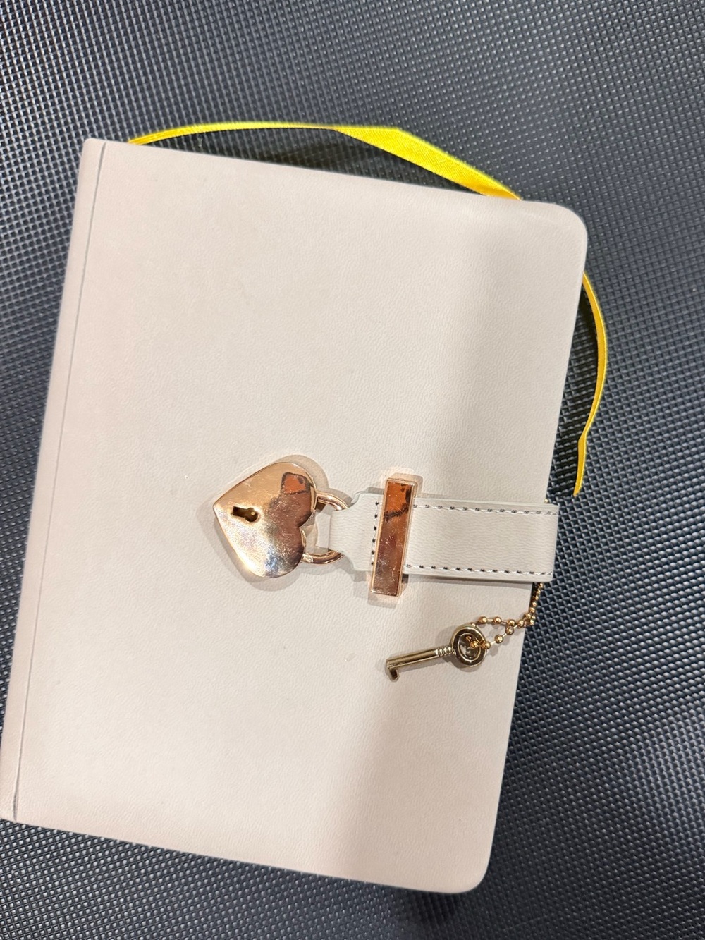 New Journal with Heart shaped Lock and Key